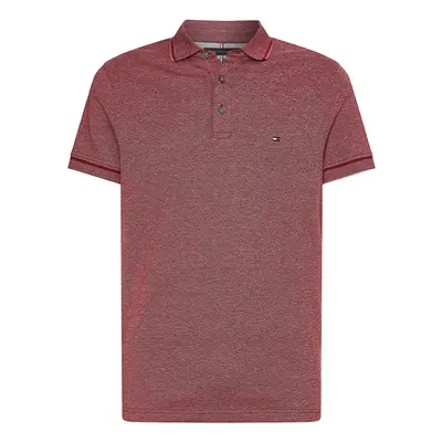 Tommy Hilfiger Polo shirt - MOULINE TIPPED SLIM POLO red