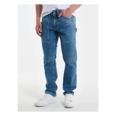 Big Star Man's Tapered Trousers Denim Light Denim-109