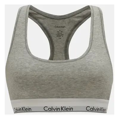 Šedá žíhaná podprsenka Calvin Klein Underwear - Dámské