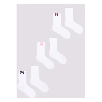 Yoclub Kids's 3Pack Girl's Knee-High Socks SKA-0098G-010B