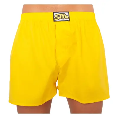 Men's shorts Styx classic rubber oversize yellow (E1068)