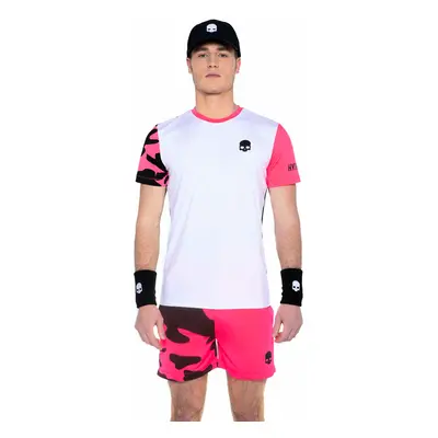 Pánské tričko Hydrogen Tech Camo Tee White/Fuchsia Fluo