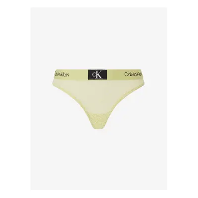 Světle žlutá dámská tanga Calvin Klein Underwear - Dámské