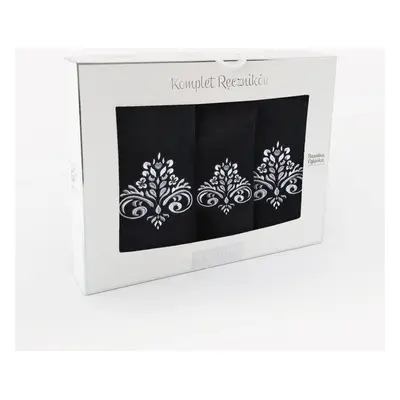 Zwoltex Unisex's Towel Set Sułtan Black/Pattern