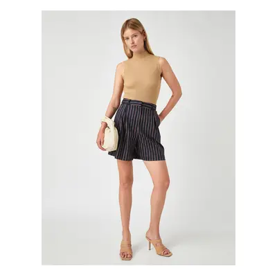 Koton Wide Leg Shorts with Pockets