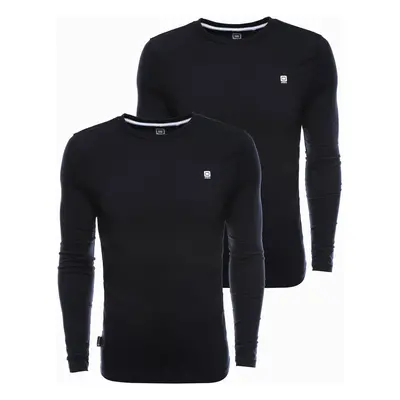 Ombre Clothing Men's plain longsleeve - mix