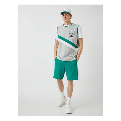 Koton Slim Fit Striped Shorts