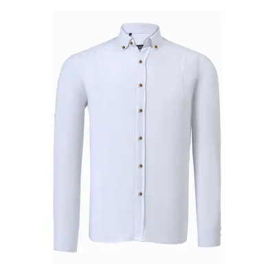 G721 DEWBERRY MEN'S SHIRT-LIGHT WHITE