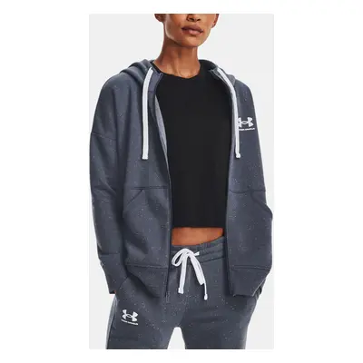 Under Armour Mikina Rival Fleece FZ Hoodie-GRY - Dámské