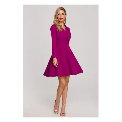 Dámské šaty Makover Makover_Dress_K138_Crepe_Pink