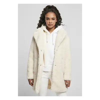 Dámský oversized Sherpa Coat whitesand