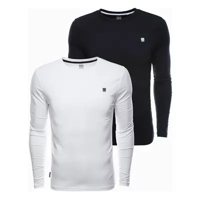 Ombre Clothing Men's plain longsleeve - mix