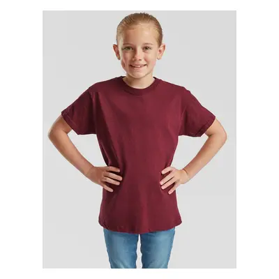 Burgundy Children's T-shirt Original Fruit of the Loom