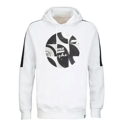 Pánská mikina CCM NOSTALGIA PUCKS PULLOVER HOODIE SR White