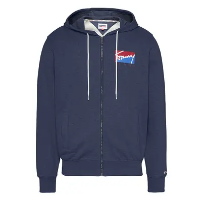 Tommy Jeans Sweatshirt - TJM ESSENTIAL ZIP THROUGH dark blue