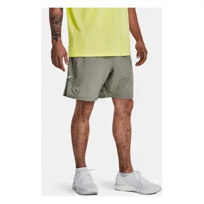 Under Armour Kraťasy LAUNCH ELITE 2in1 7'' SHORT-GRN - Pánské