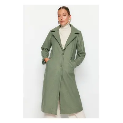 Trendyol Mint Long Cachet Coat