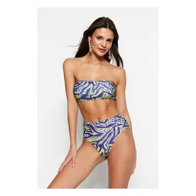 Bikini set Trendyol TBESS22BT0018/Blue-Multicolor