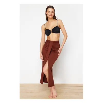 Trendyol Brown Maxi Woven Skirt