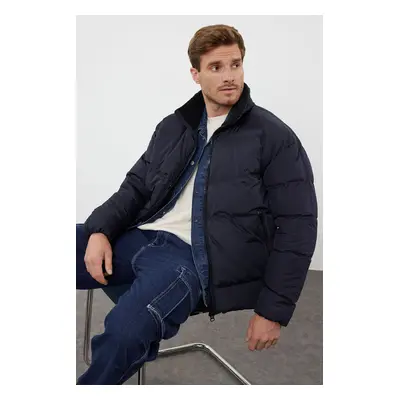 Trendyol Navy Blue Oversize Ribstop Puffer Jacket