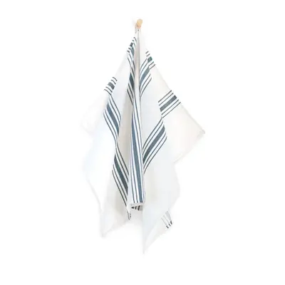 Zwoltex Unisex's Dish Towel Ryby Paski Navy Blue