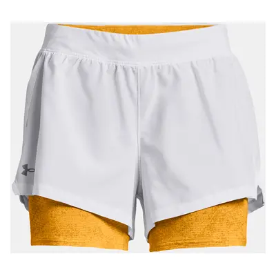 Under Armour Kraťasy UA Iso-Chill Run 2N1 Short-WHT - Dámské