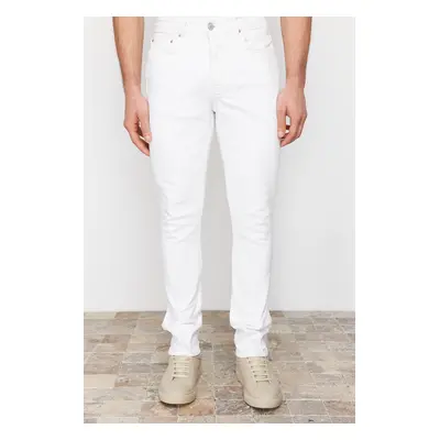 Trendyol White Skinny Stretch Fabric Slim Fit Jeans