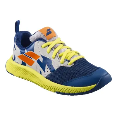 Juniorská tenisová obuv Babolat Pulsion All Court JR Dark Blue/Yellow EUR 36,5