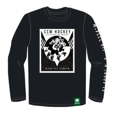 Pánské tričko CCM NOSTALGIA POSTER L/S TEE SR