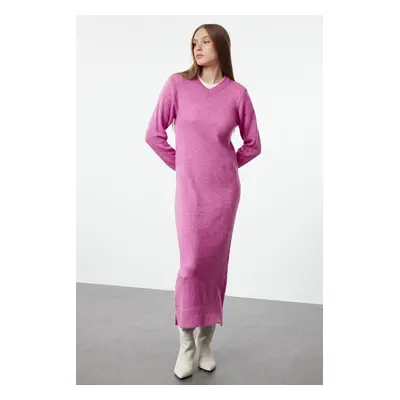 Trendyol Pink Soft Textured Knitwear Dress