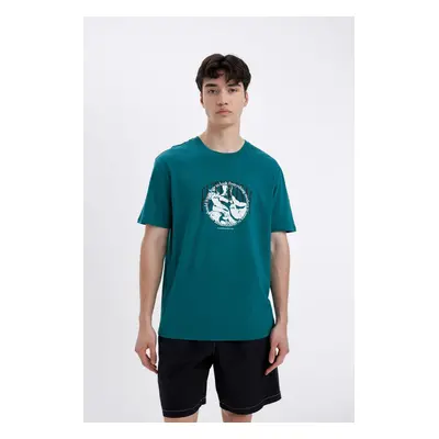 DEFACTO Regular Fit Crew Neck Printed Short Sleeve T-Shirt