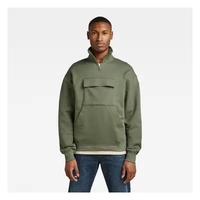 G-STAR Sweatshirt - Double points loose skipper sw zelená