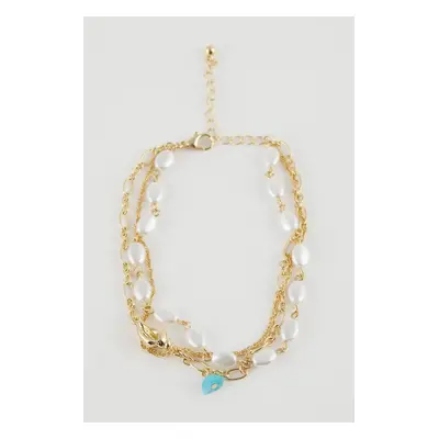 DEFACTO Women's Pearl Detail Anchor