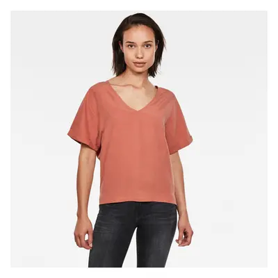 G-STAR T-shirt - Joosa woven tee wmn s\s orange