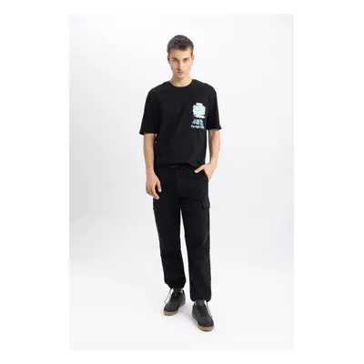 DEFACTO Parachute Pants Relax Fit Cargo Pocket Straight Leg