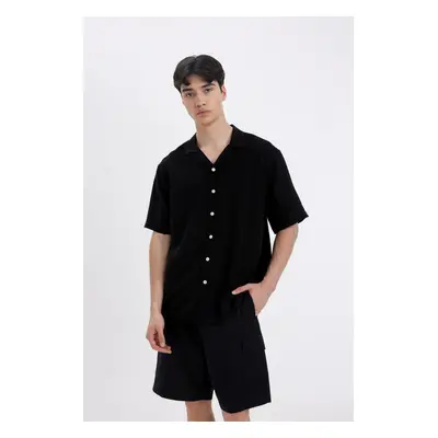 DEFACTO Relax Fit Polo Collar Short Sleeve Shirt