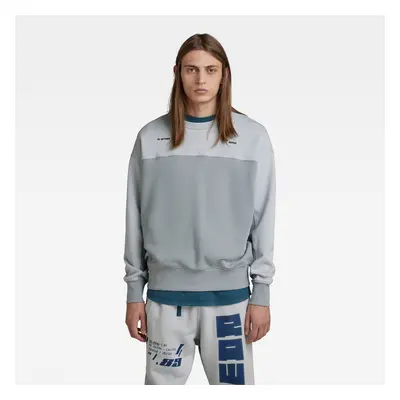 G-STAR Sweatshirt - Color block oversized sw r grey