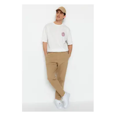 Trendyol Camel Regular Fit Gabardine Trousers