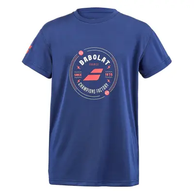 Dětské tričko Babolat Exercise Graphic Tee Estate Blue