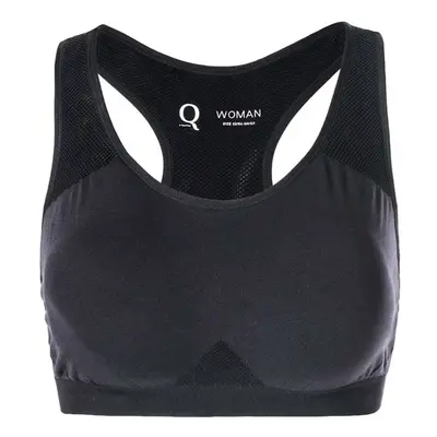 Sportovní podprsenka Endurance Q Rosa Medium Support Seamless Bra Black, 52/54