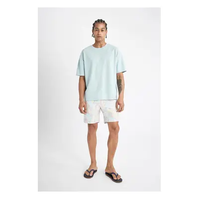 DEFACTO Regular Fit Patterned Short Swim Shorts