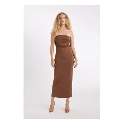 DEFACTO Strapless Maxi Dress