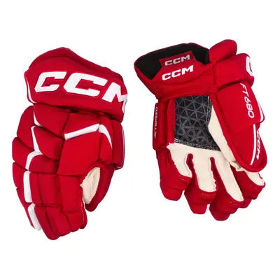 Hokejové rukavice CCM JetSpeed FT680 Red/White palců