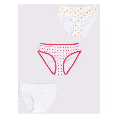 Yoclub Kids's Cotton Girls' Briefs Underwear 3-Pack BMD-0037G-AA20-002