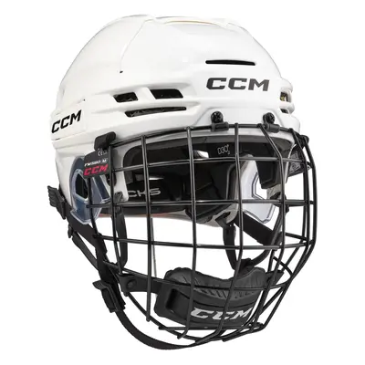 Hokejová helma CCM Tacks Combo White M, bílá