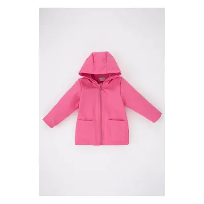 DEFACTO Baby Girl Water Repellent Combed Lined Hooded Coat