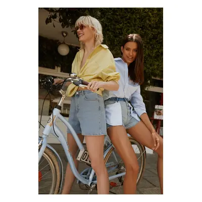 Dámské kraťasy Trendyol Mom Denim Shorts