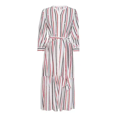 Tommy Hilfiger Dress - VISCOSE MIDI SHIRT DRESS 3/4 SLV patterned