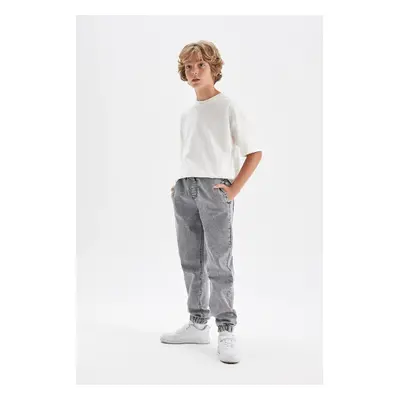 DEFACTO Boy's Waist Tie Pocket Elastic Leg Jogger Jean Pants