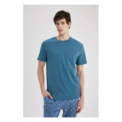 DEFACTO New Regular Fit Crew Neck Short Sleeve 100% Cotton Basic T-Shirt